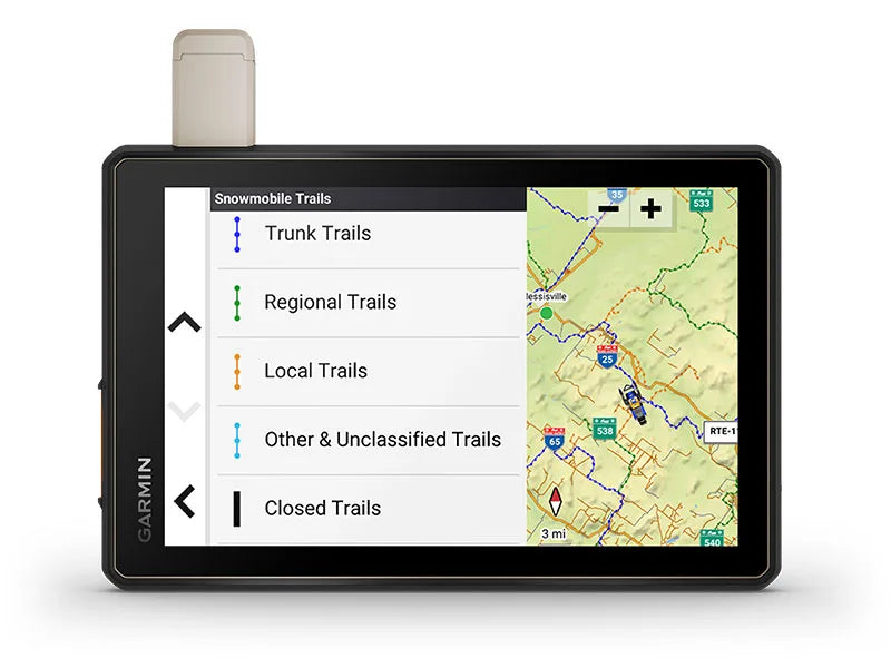 8" Garmin Tread Overland Powersport Navigator For Snowmobiles