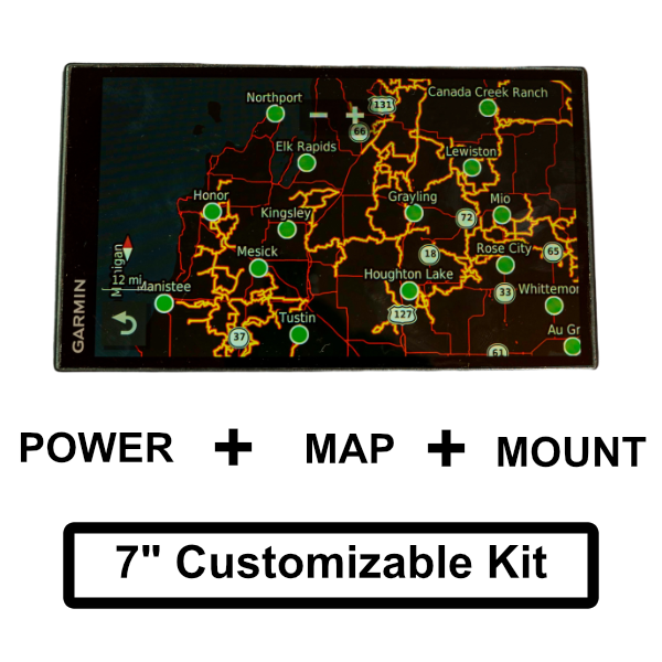 7" Weatherproofed Snowmobile GPS Bundle