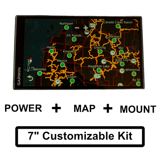 7" Weatherproofed Snowmobile GPS Bundle