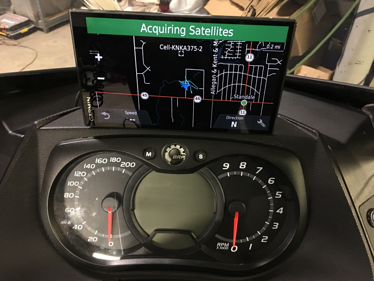 7" Weatherproofed Snowmobile GPS Kit