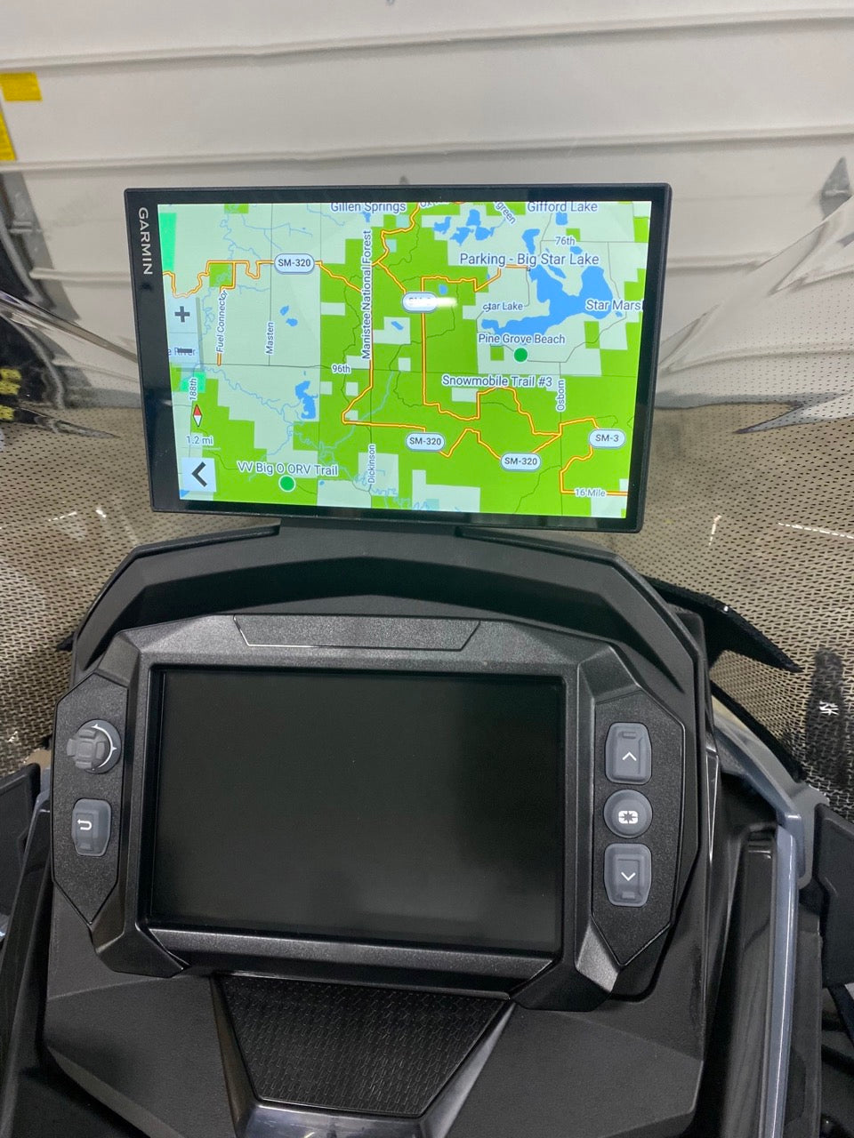 8" Weatherproofed Snowmobile GPS Bundle